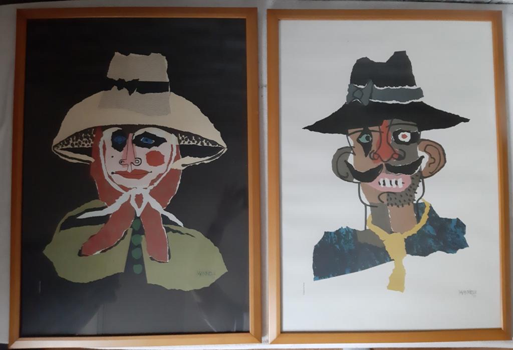 César Manrique - Campesino & Campesina, Ophalen of Verzenden