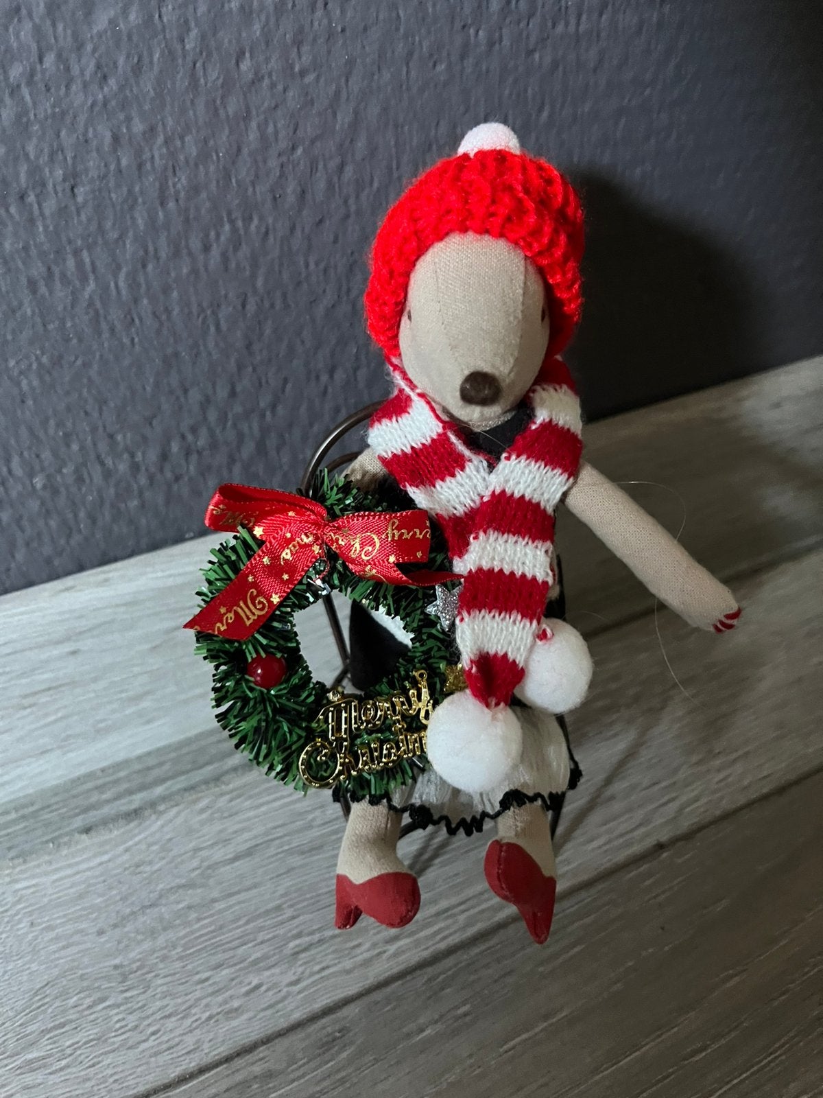 Muts sjaal kerstkrans poppen /maileg huis incl verzenden, Ophalen, Nieuw
