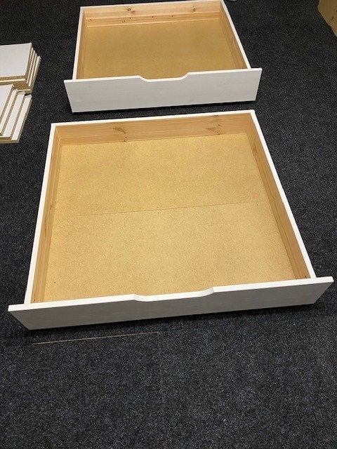 Bedlades, Ophalen, 90 cm, Eenpersoons, Wit