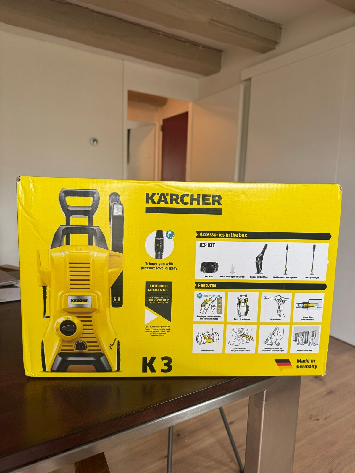 Kärcher K3 Power Control Hogedrukreiniger - nieuw in doos, Doe-het-zelf en Verbouw, Reinigingsmachines, Ophalen of Verzenden, Nieuw