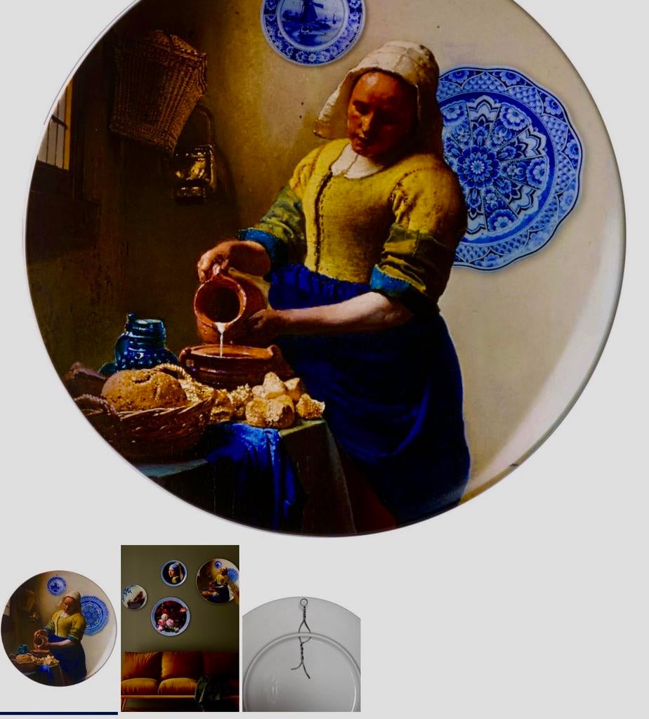 Wandbord Delft Meisje met de Parel 42 cm Nieuw, Ophalen of Verzenden