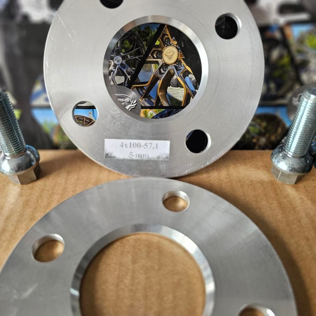 Spoorverbreders spacers  Golf 1 4x100 57,1  5mm, Ophalen of Verzenden