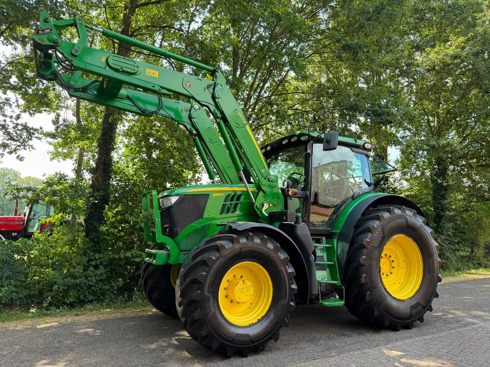 2016 John Deere 6195R AP (frontlader) Vierwielaangedreven la, Gebruikt, John Deere