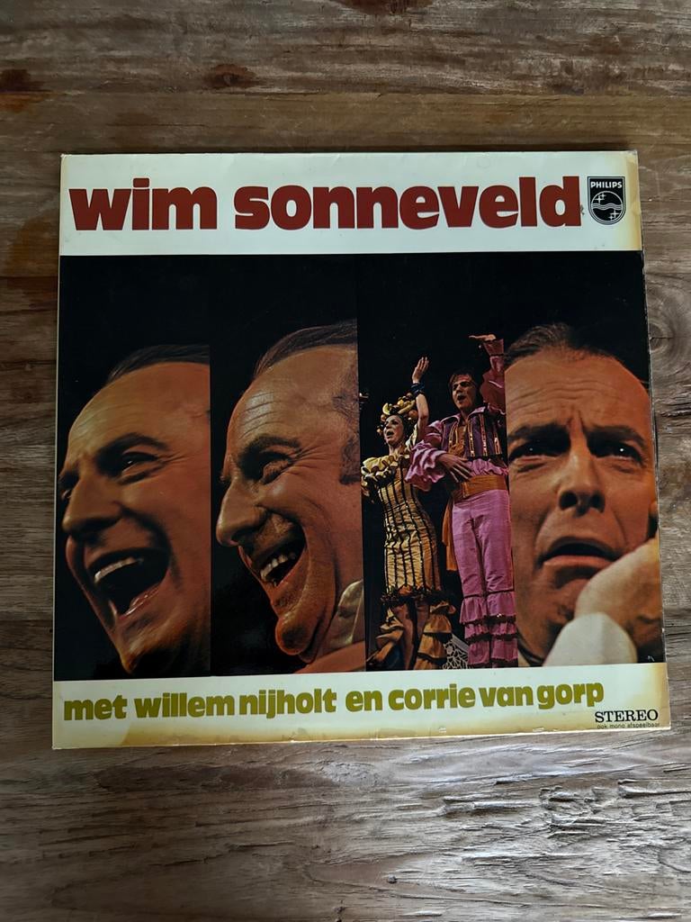 Wim Sonneveld met Willem Nijholt en Corrie van Gorp LP, Ophalen, 1970 - 1979, Gebruikt, 12 inch