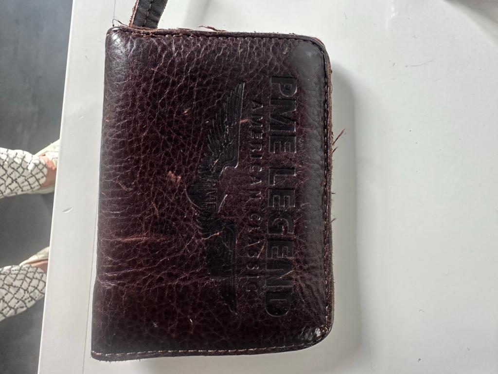 PME Legend Leren Portemonnee - Gebruikt, Sieraden, Tassen en Uiterlijk, Overige merken, Gebruikt, Bruin, Ophalen of Verzenden