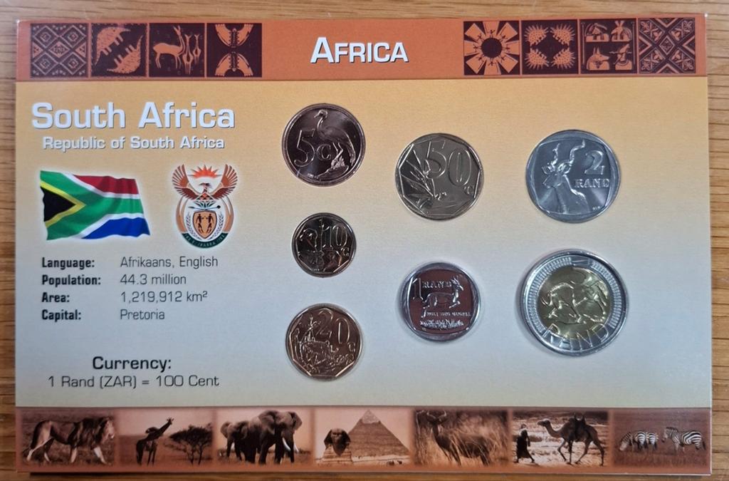 143# Coins of the World muntset Zuid Afrika, Postzegels en Munten, Ophalen of Verzenden, Zuid-Afrika