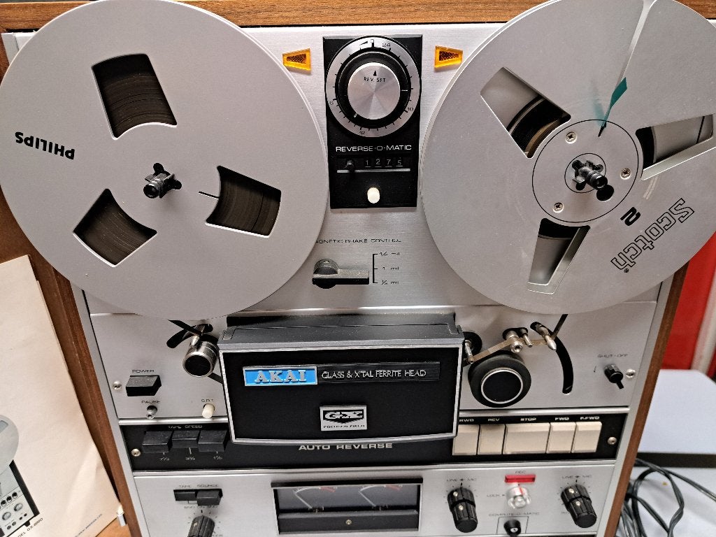 Akai GX-365D Bandrecorder met afstandsbediening, Ophalen, Bandrecorder, Met stofkap