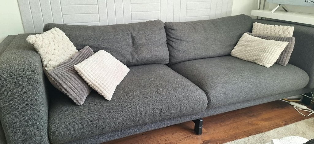Comfortabele 2-zitsbank met 2 hoezen, Huis en Inrichting, Ophalen, 250 tot 300 cm, Gebruikt, Overige maten