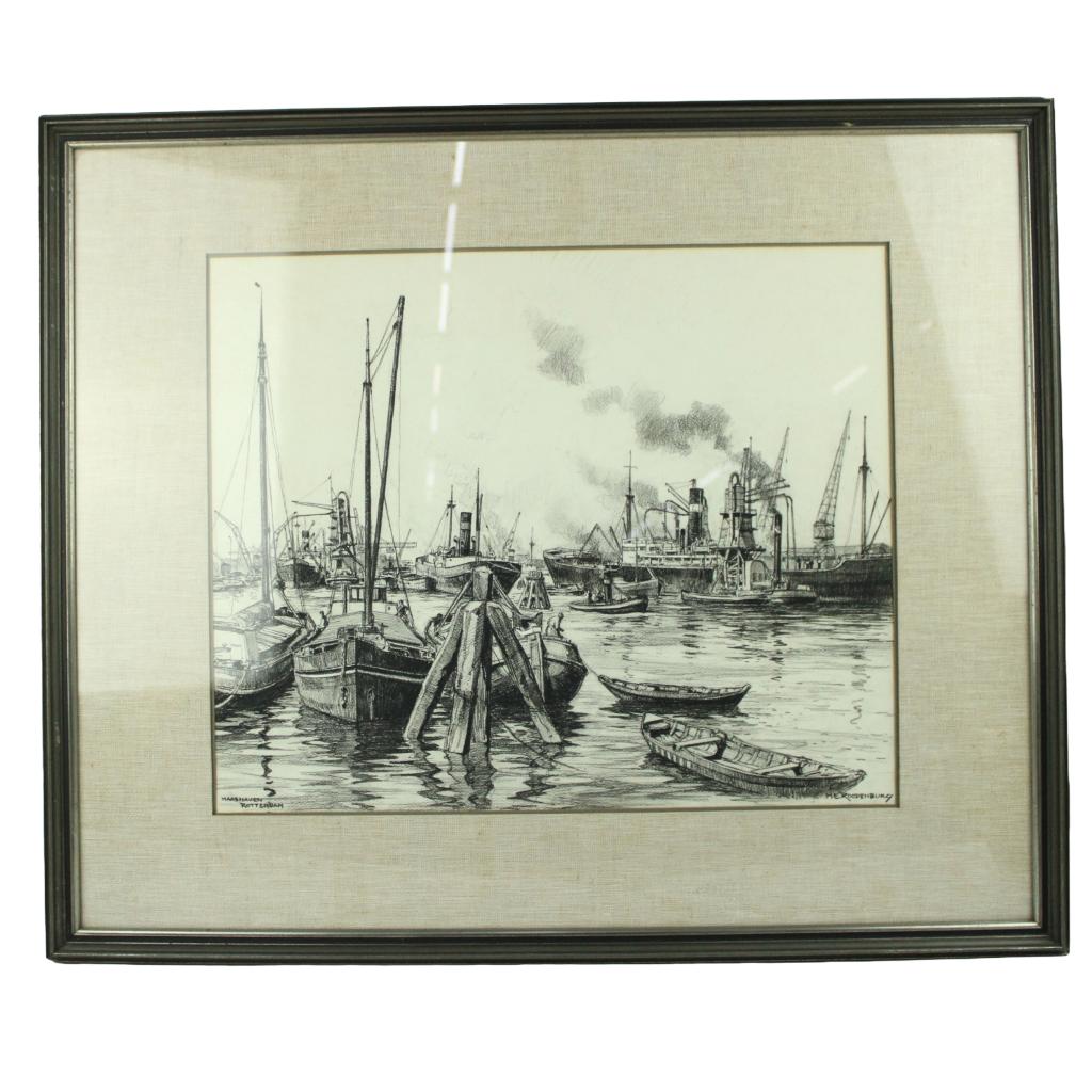 Ets Rotterdam Maas haven – ca. 1930–1960, Ophalen of Verzenden