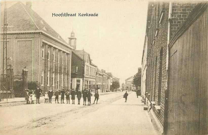 380-673-037 Kerkrade Hoofdstraat, Verzamelen, Ansichtkaarten | Nederland, Verzenden, Voor 1920, Limburg