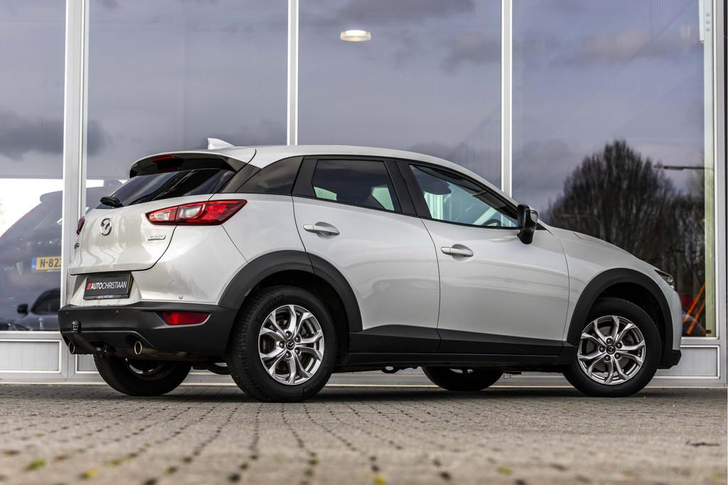 Mazda CX-3 2.0 SkyActiv-G 120 Dynamic | Automaat | Trekhaak, Auto's, Mazda, Stof, 4 cilinders, Wit, SUV of Terreinwagen
