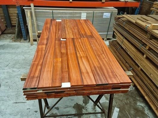 8.88 m2 Hardhout- Rhombus profiel - geschaafd / - nr: HP729