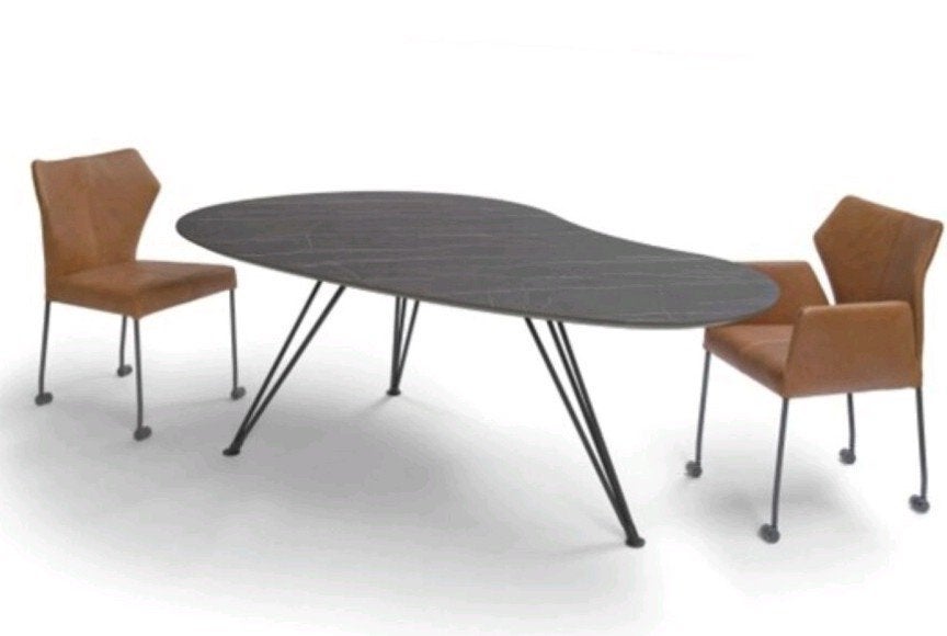 Bree's New World - Cloudy eettafel agaat, Ophalen, 100 tot 150 cm, Overige materialen, 200 cm of meer
