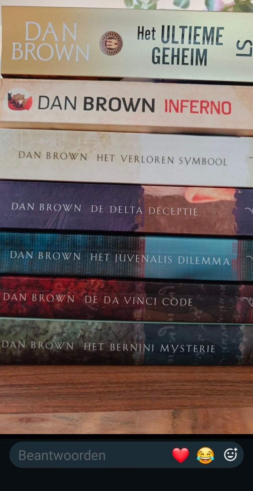 Dan Brown boeken: 7 stuks, Boeken, Ophalen, Gelezen, Populaire fictie