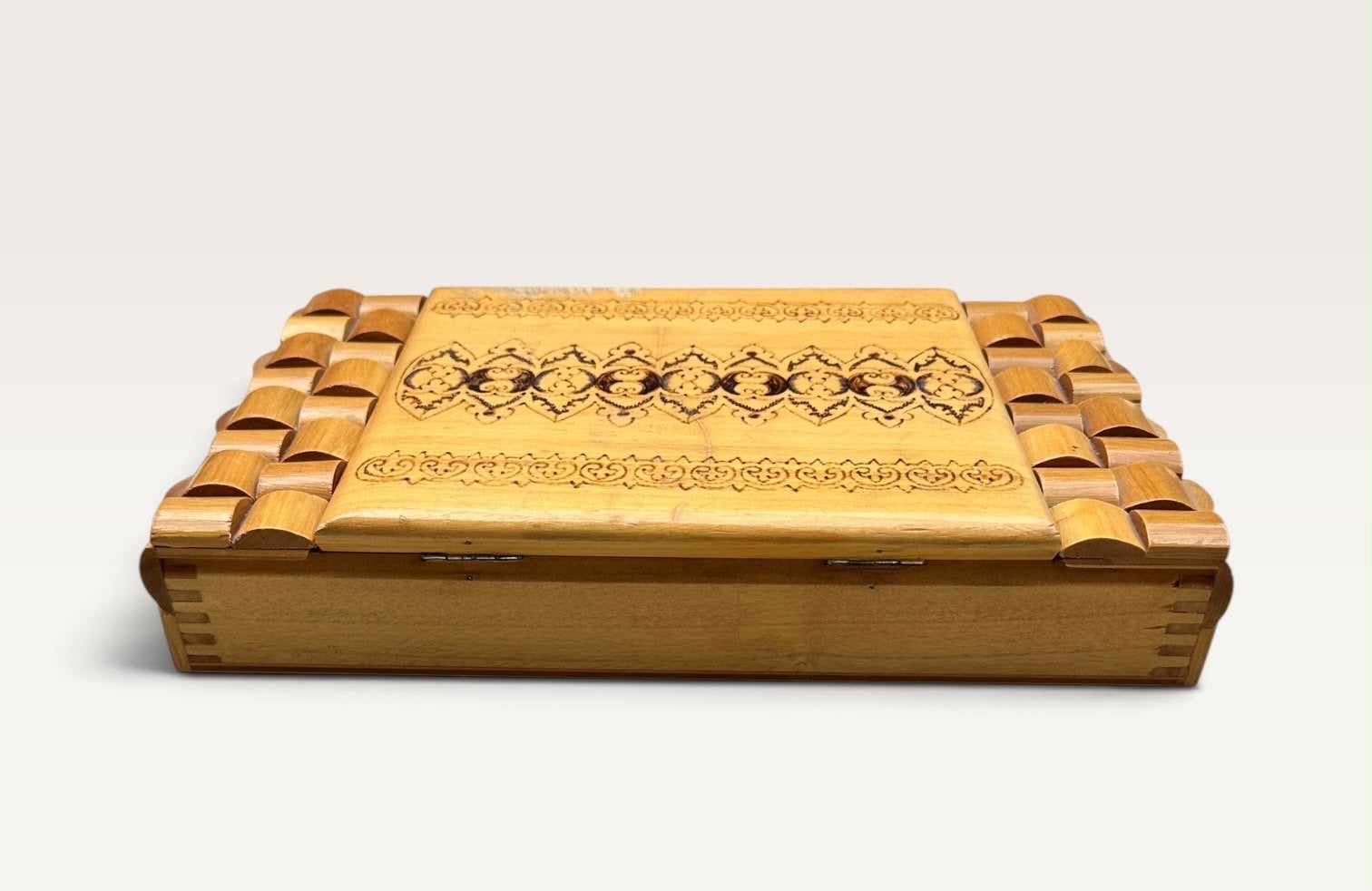 Houten Vintage Sieradendoos Opbergdoos, Antiek en Kunst, Ophalen of Verzenden