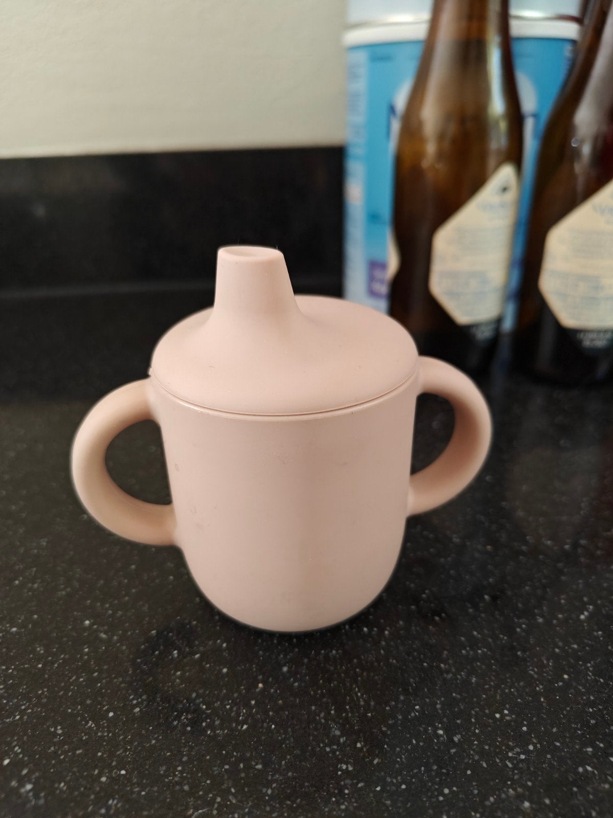 Liewood tuitbeker - Roze siliconen drinkbeker, Ophalen of Verzenden, Nieuw