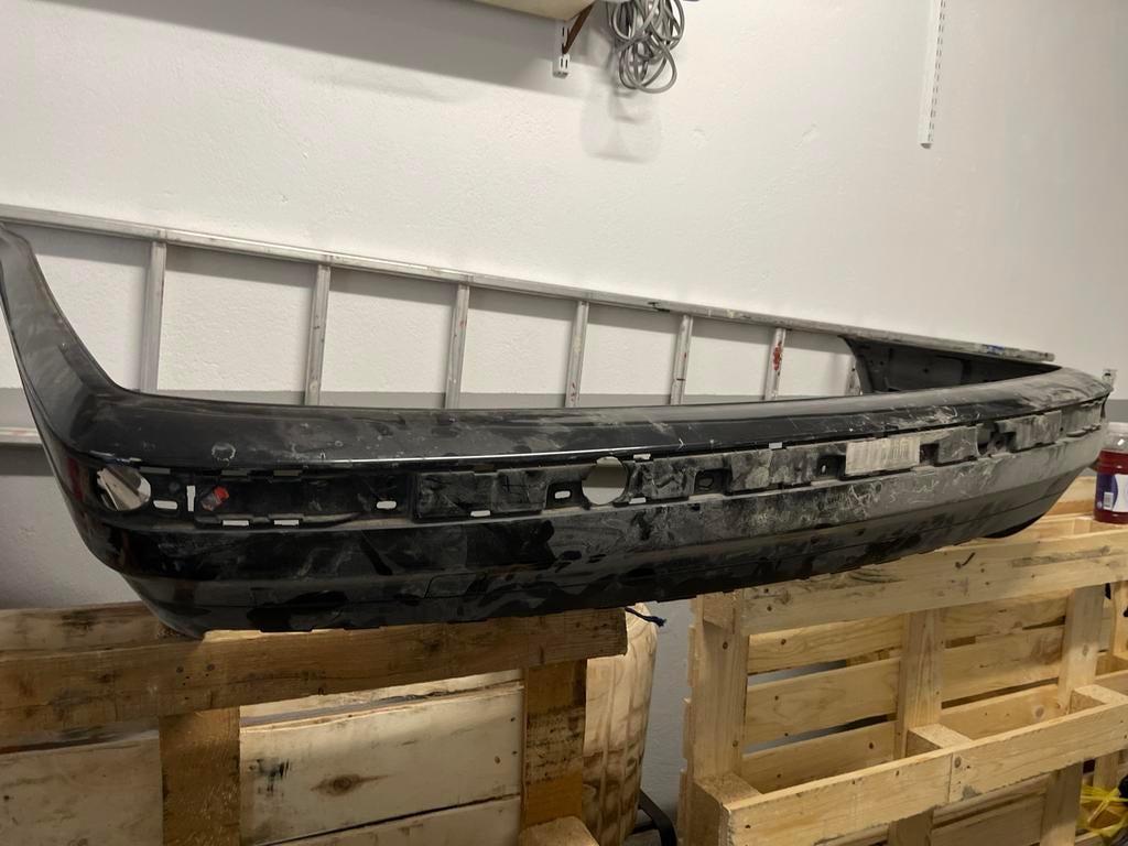 BMW E36 achterbumper Cosmosschwarz dubbele uitlaat, Ophalen, Achter, BMW, Bumper