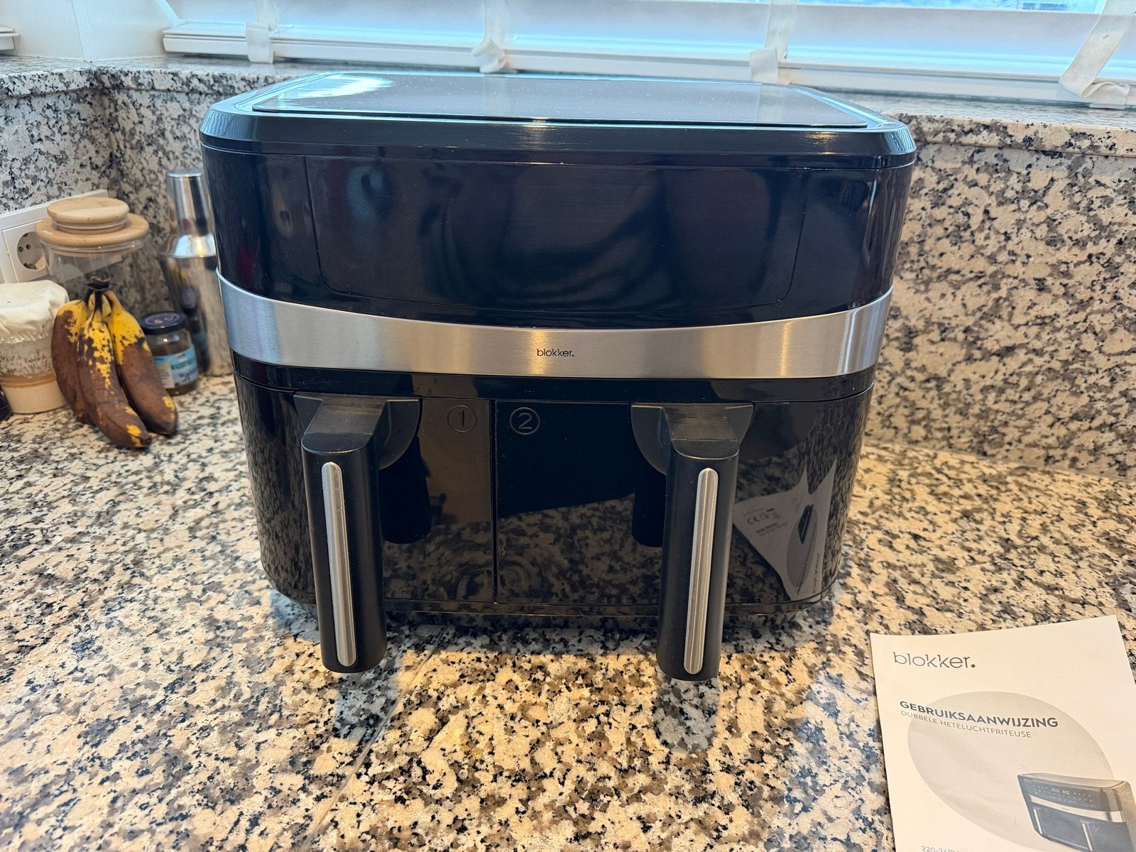 Blokker Dubbele Airfryer - Zo goed als nieuw, Ophalen, Zo goed als nieuw, Airfryer