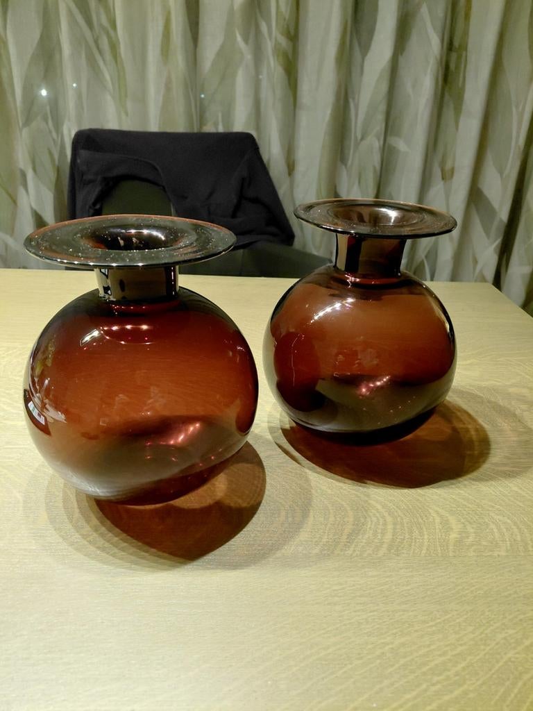 SATURNUS VAZEN - NANNY STILL VOOR RIIHIMAEN LASI - FINLAND, Antiek en Kunst, Antiek | Glas en Kristal, Ophalen of Verzenden