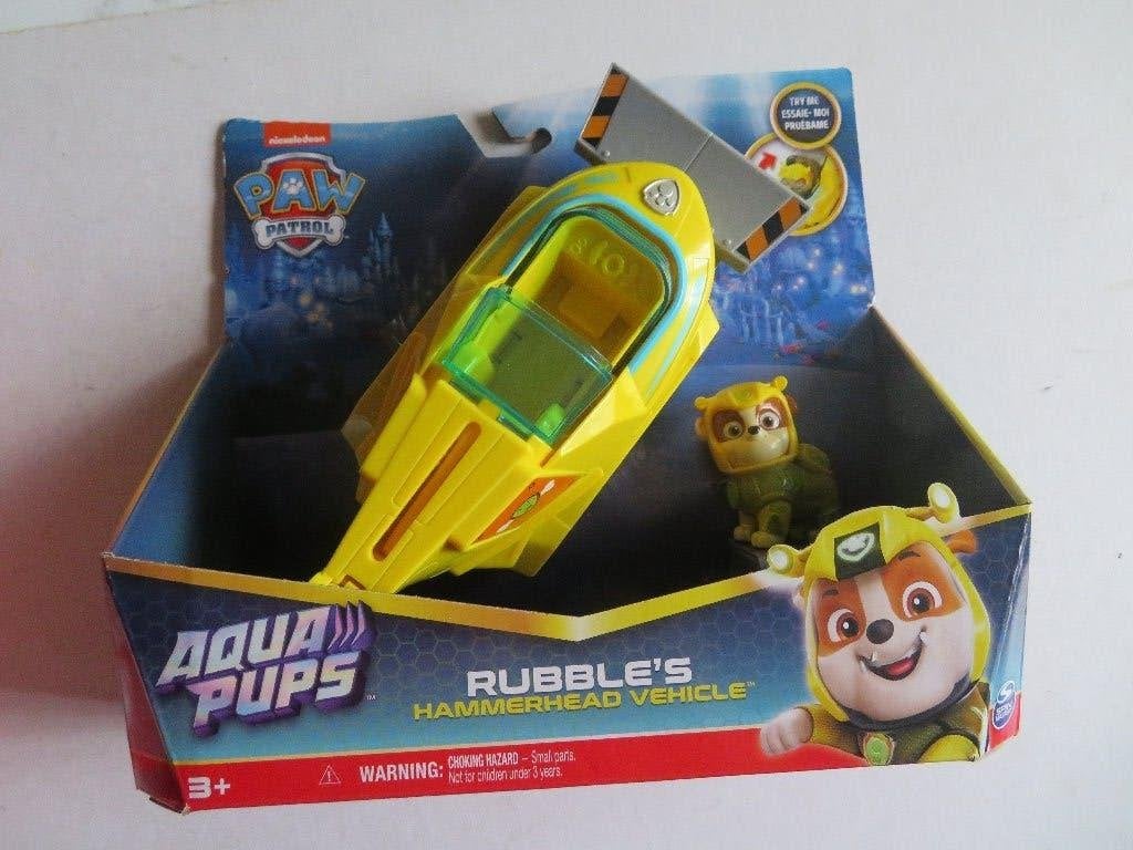 PAW PATROL -- AQUA PUPS -- RUBBLES HAMMERHEAD VEHICLE, Ophalen of Verzenden, Zo goed als nieuw