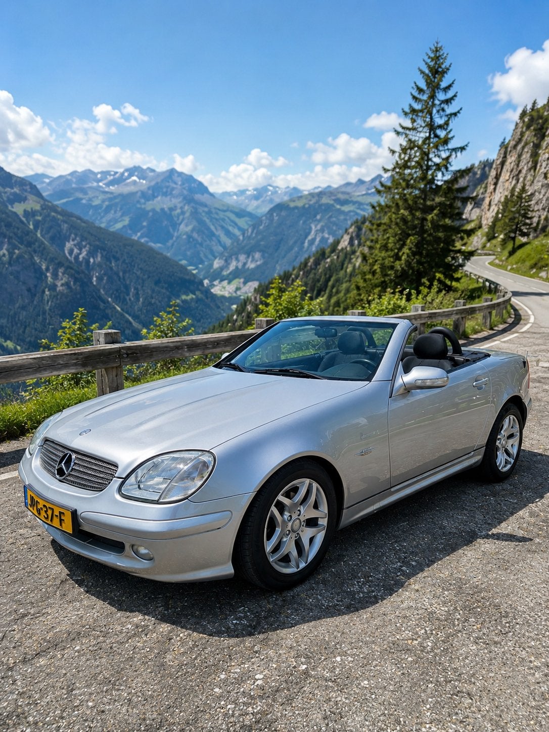 71531 KM! Mercedes 200 SLK FINAL EDTION 2004, Stoelverwarming, Zwart, Cabriolet, Leder
