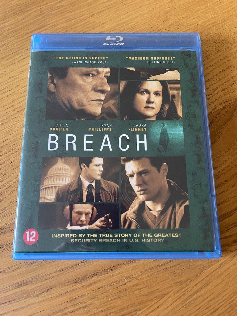 BLU-RAY  Breach, Engels, Nederlands, Actie, Ophalen of Verzenden