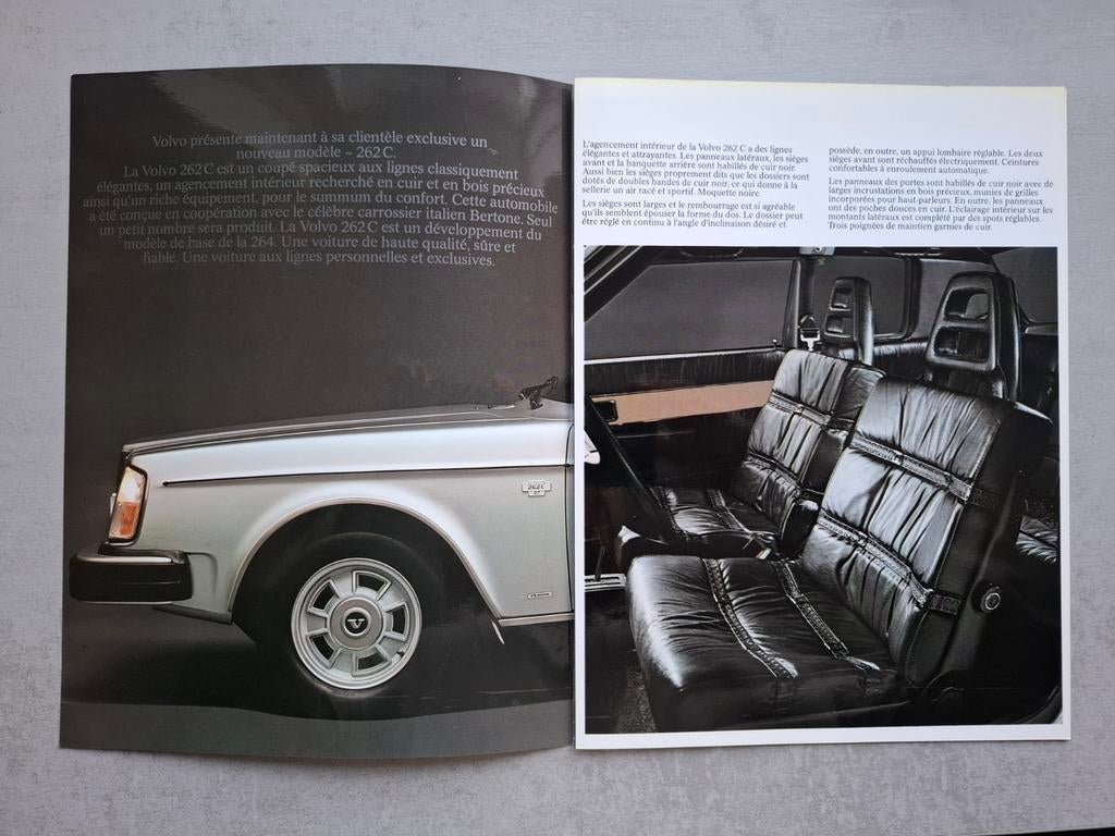 Volvo 262 C Bertone folder - 1977, Ophalen of Verzenden, Zo goed als nieuw, Overige merken