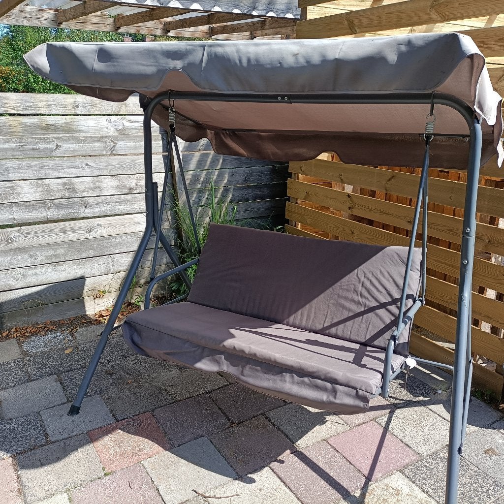 Tuin schommelbank, Tuin en Terras, Ophalen, Gebruikt, Kunststof, Schommelbank