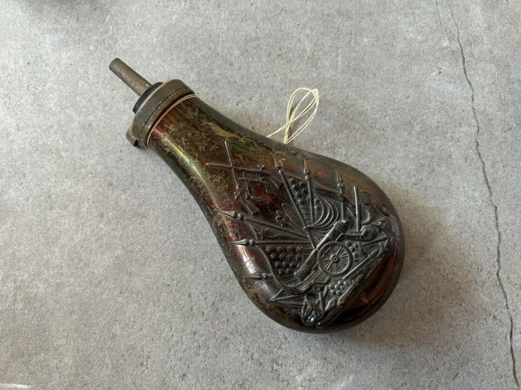 Kruitfles, kruitvat voor zwartkruit, Ophalen of Verzenden, Overige soorten, Nederland, Kist of Geocache