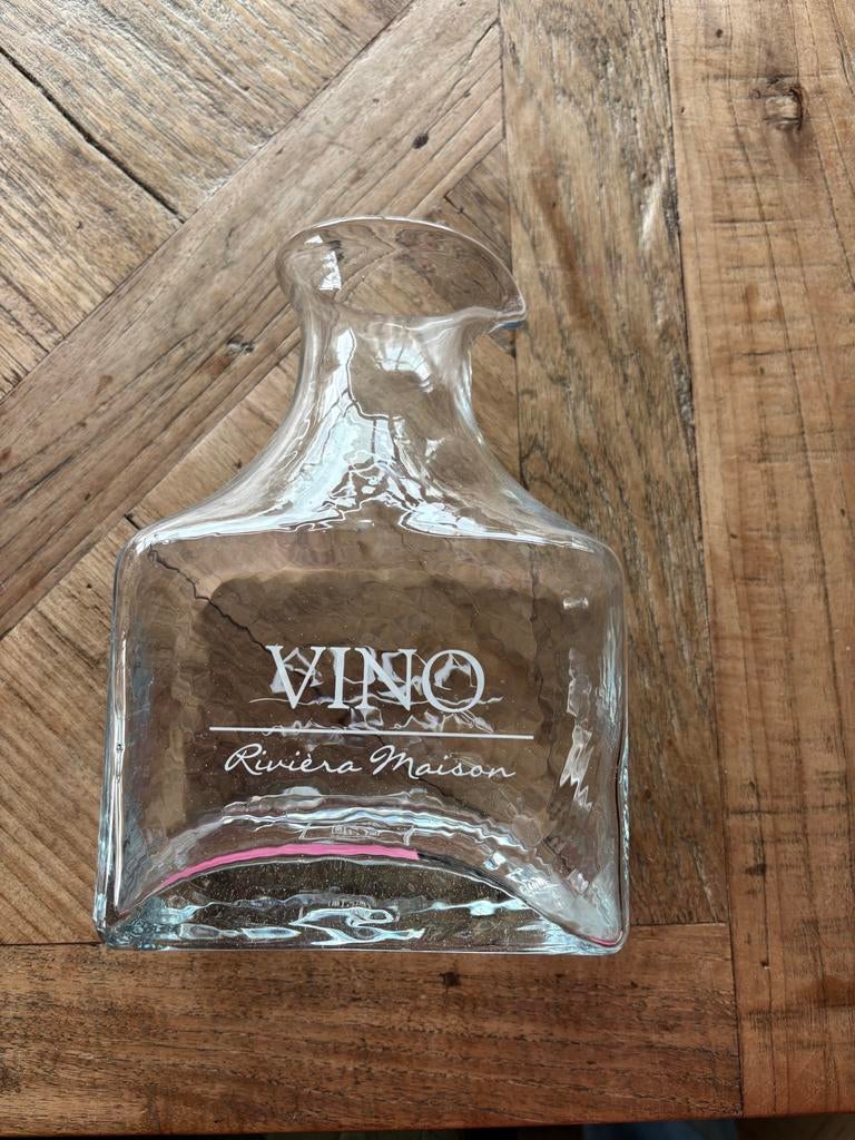 Riviera Maison Wijn- en Waterkan - VINO / AQUA, Huis en Inrichting, Woonaccessoires | Vazen, Ophalen, Overige kleuren, Minder dan 50 cm