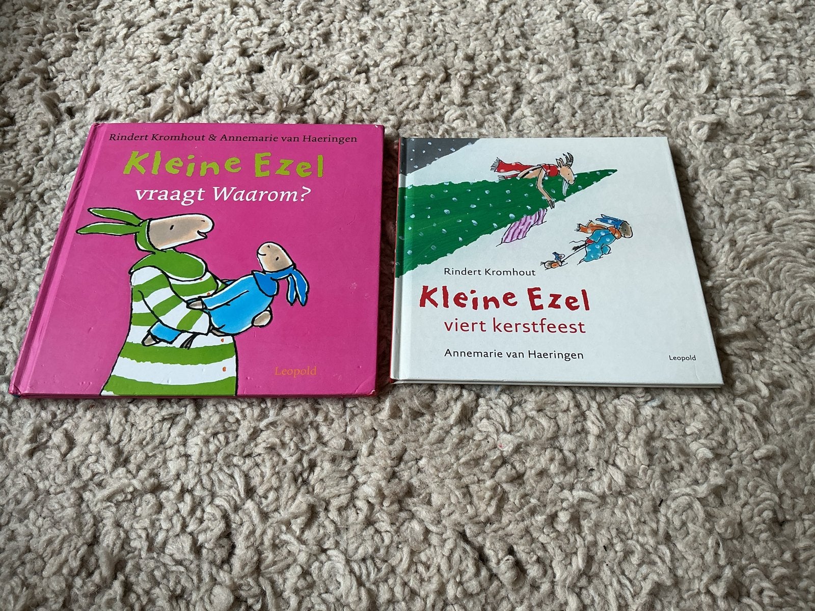Kleine Ezel Boeken: Vraagt Waarom? & Viert Kerstfeest, Fictie algemeen, Jongen of Meisje, Ophalen of Verzenden, Zo goed als nieuw