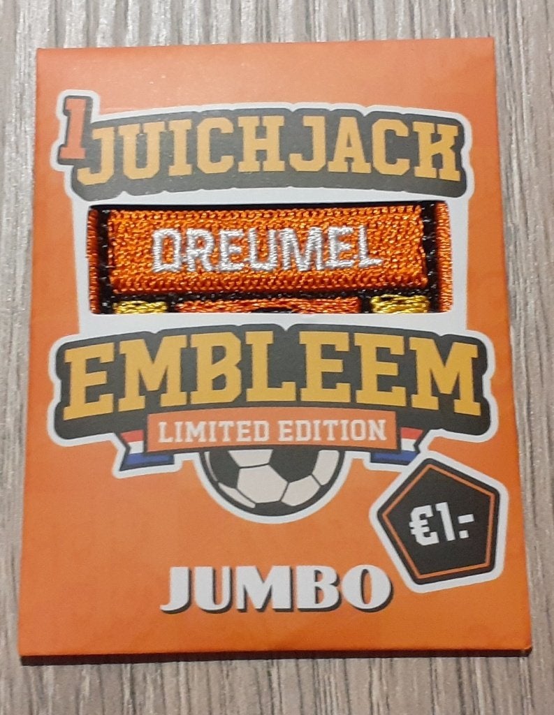 Jumbo Juich Jack Limited Edition embleem Dreumel, Verzamelen, Supermarktacties, Jumbo, Verzenden