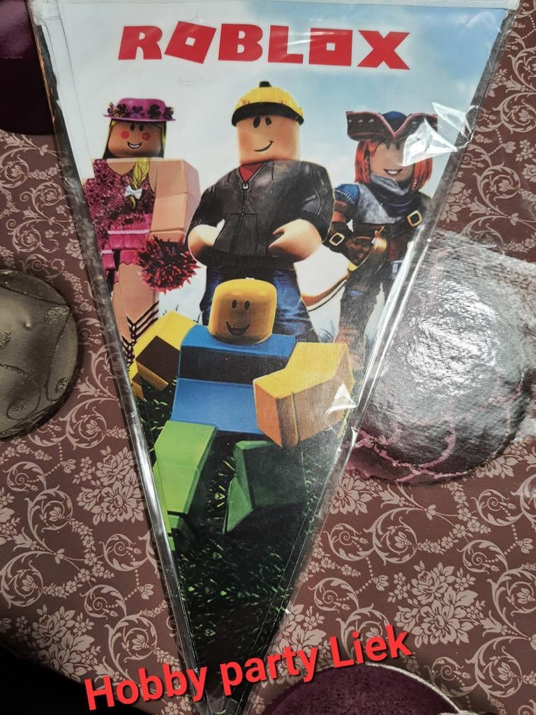 Roblox vlaggenlijn nr S446a, Ophalen of Verzenden, Nieuw, Versiering, Verjaardag