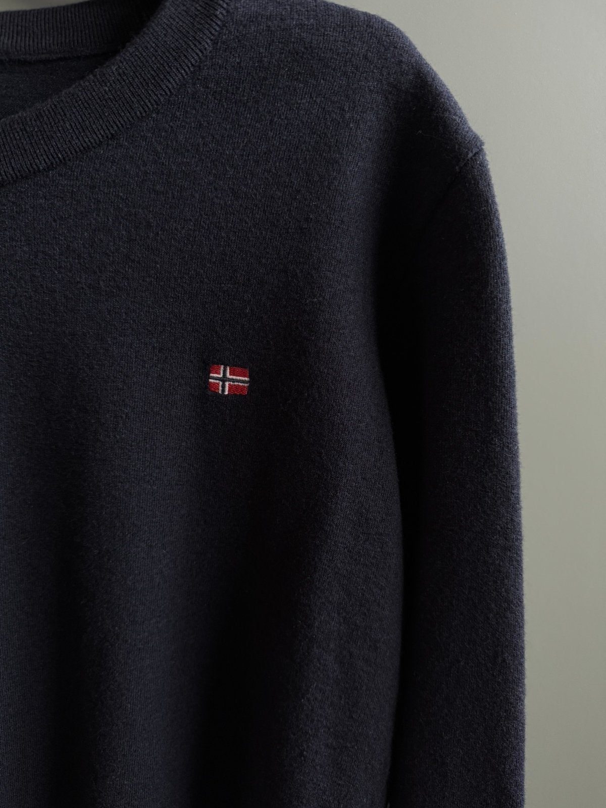 Napapijri trui donkerblauw maat S, Kleding | Heren, Truien en Vesten, Blauw, Ophalen of Verzenden, Zo goed als nieuw, Napapijri