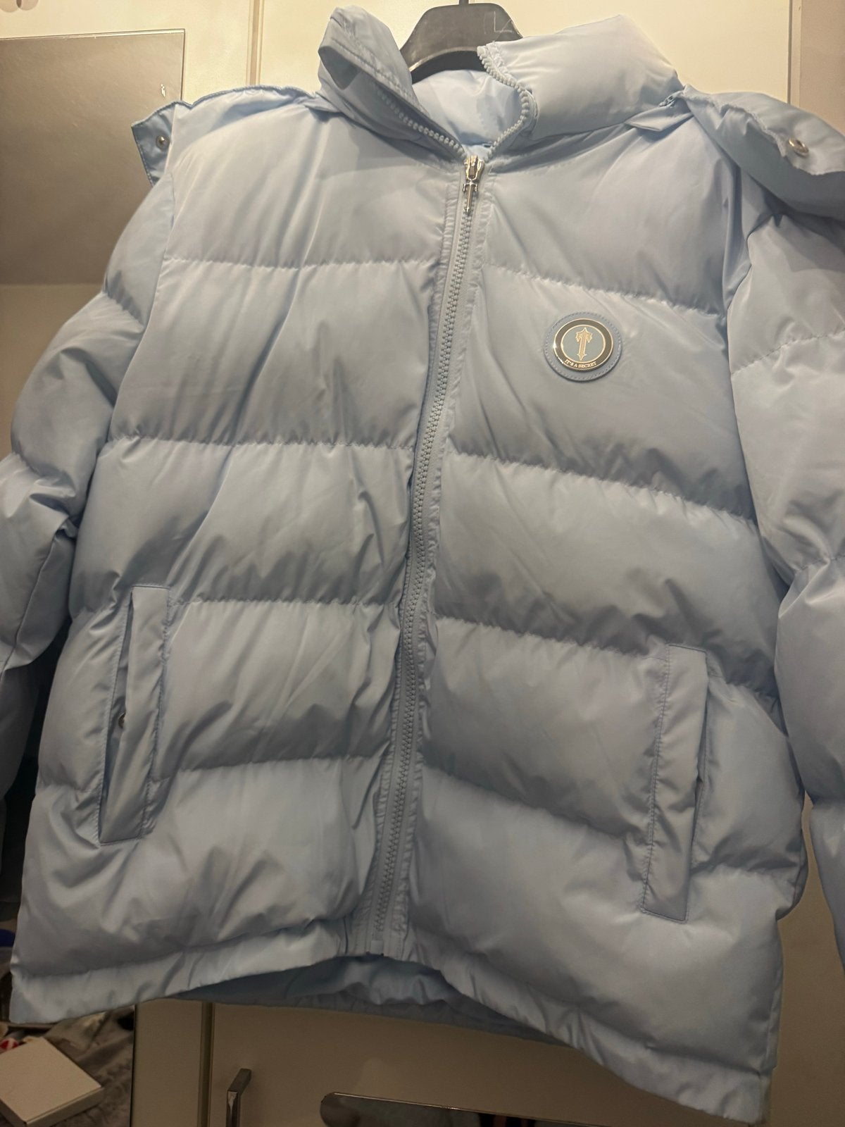 Trapstar jas voor dames en heren - Lichtblauw, Ophalen, Nieuw, Maat 38/40 (M), Blauw