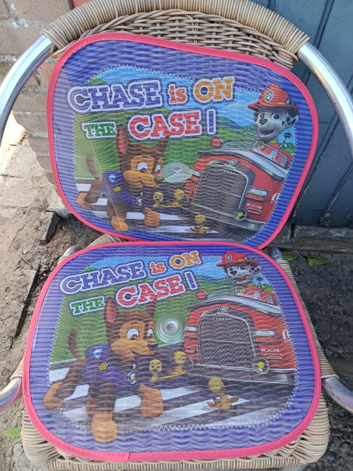 Paw Patrol zonneschermen auto, Ophalen