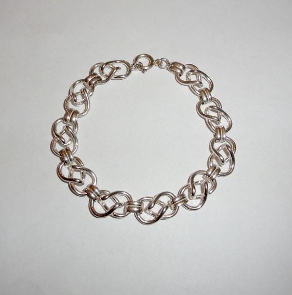 Armband 835 Zilver fantasie vrije vorm, Ophalen of Verzenden, Nieuw, Zilver, Zilver