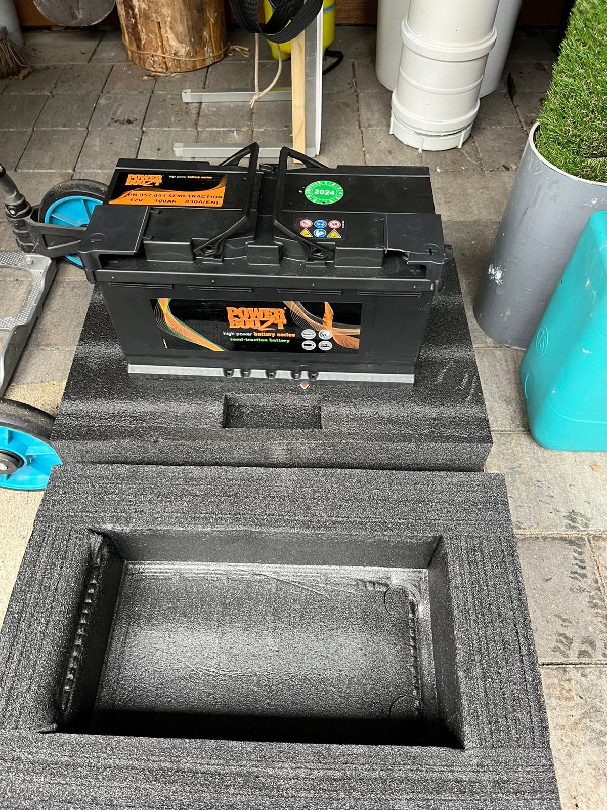 100 Ah huishoud Accu Z.G.A.N. - Perfect voor Camper/Boot, Ophalen of Verzenden, Gebruikt, Universele onderdelen