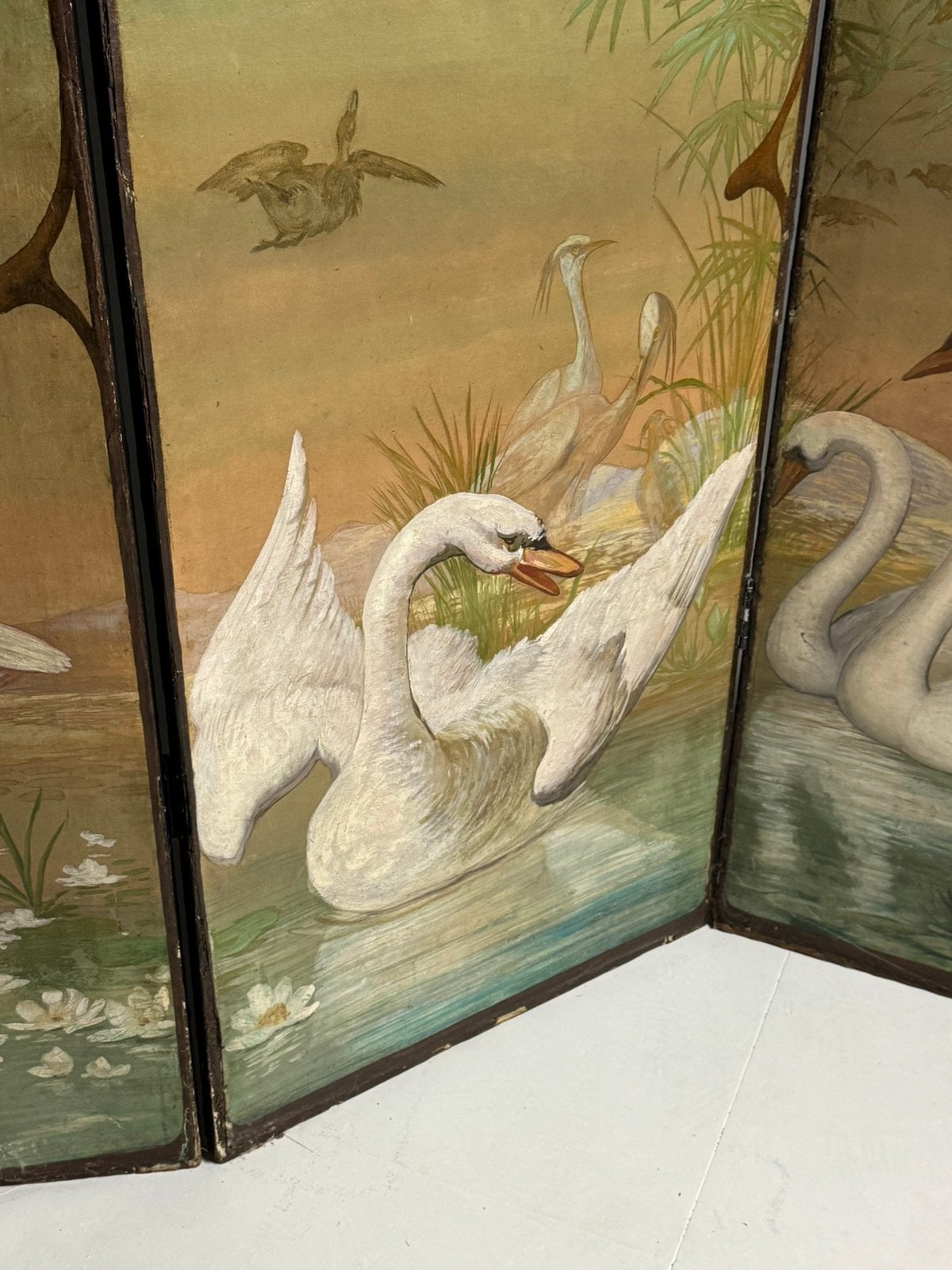 Art nouveau kamerscherm antiek, Ophalen of Verzenden, Zo goed als nieuw