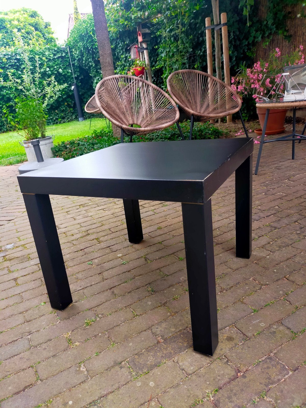 IKEA LACK bijzettafel zwart, Huis en Inrichting, Tafels | Salontafels, Ophalen, Vierkant, 50 tot 100 cm, 50 tot 100 cm
