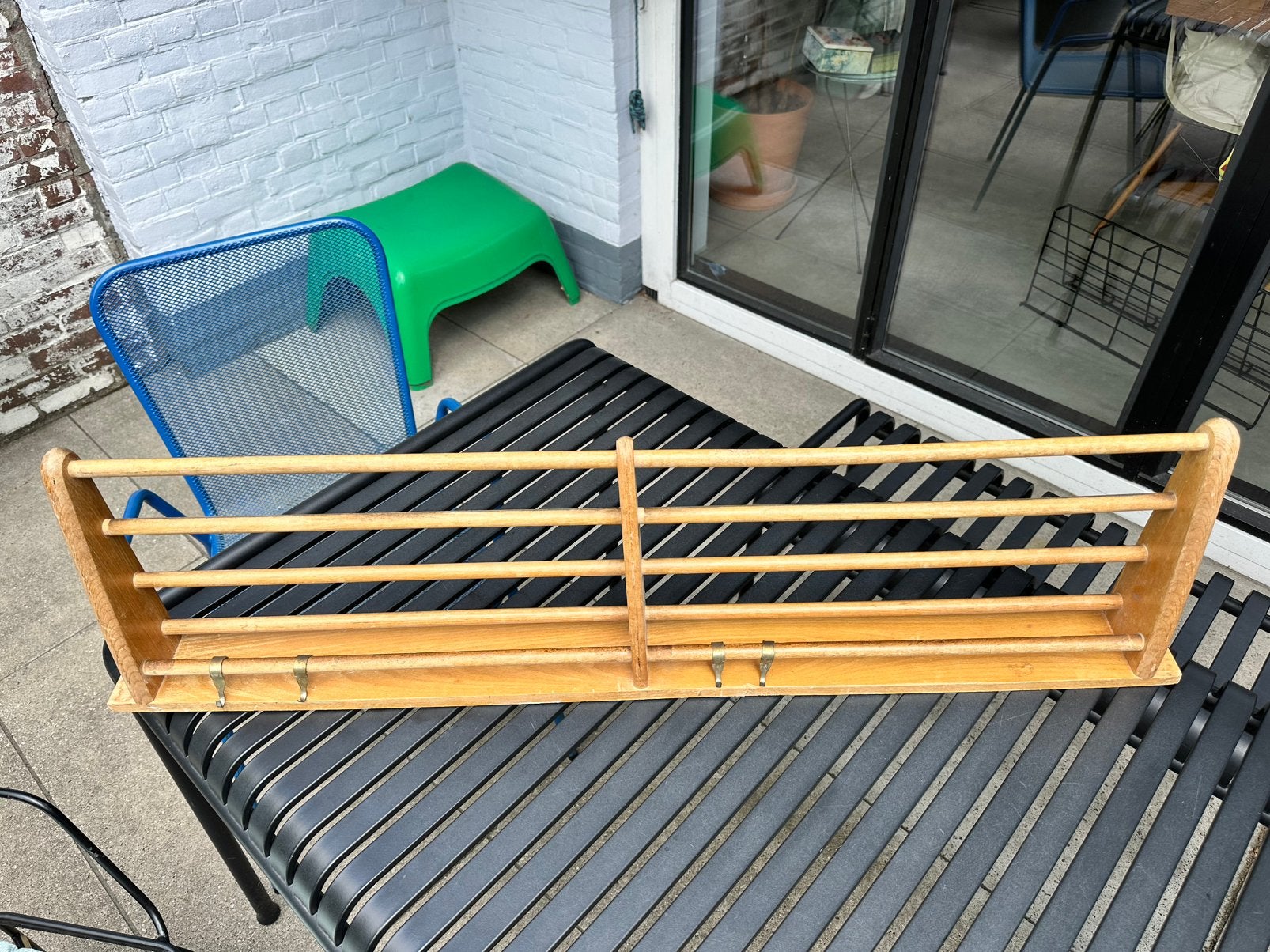 Piet Zwart Bruynzeel Pannenrek Keukenrek Vintage 110 cm., Huis en Inrichting, 100 tot 150 cm, Zwart, Ophalen of Verzenden, Zo goed als nieuw