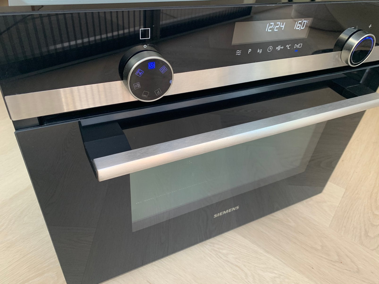 LUXE SIEMENS COMBI OVEN MAGNETRON EN GRILL 2 JAAR OUD, Ophalen, Zo goed als nieuw, Inbouw, Draaiplateau