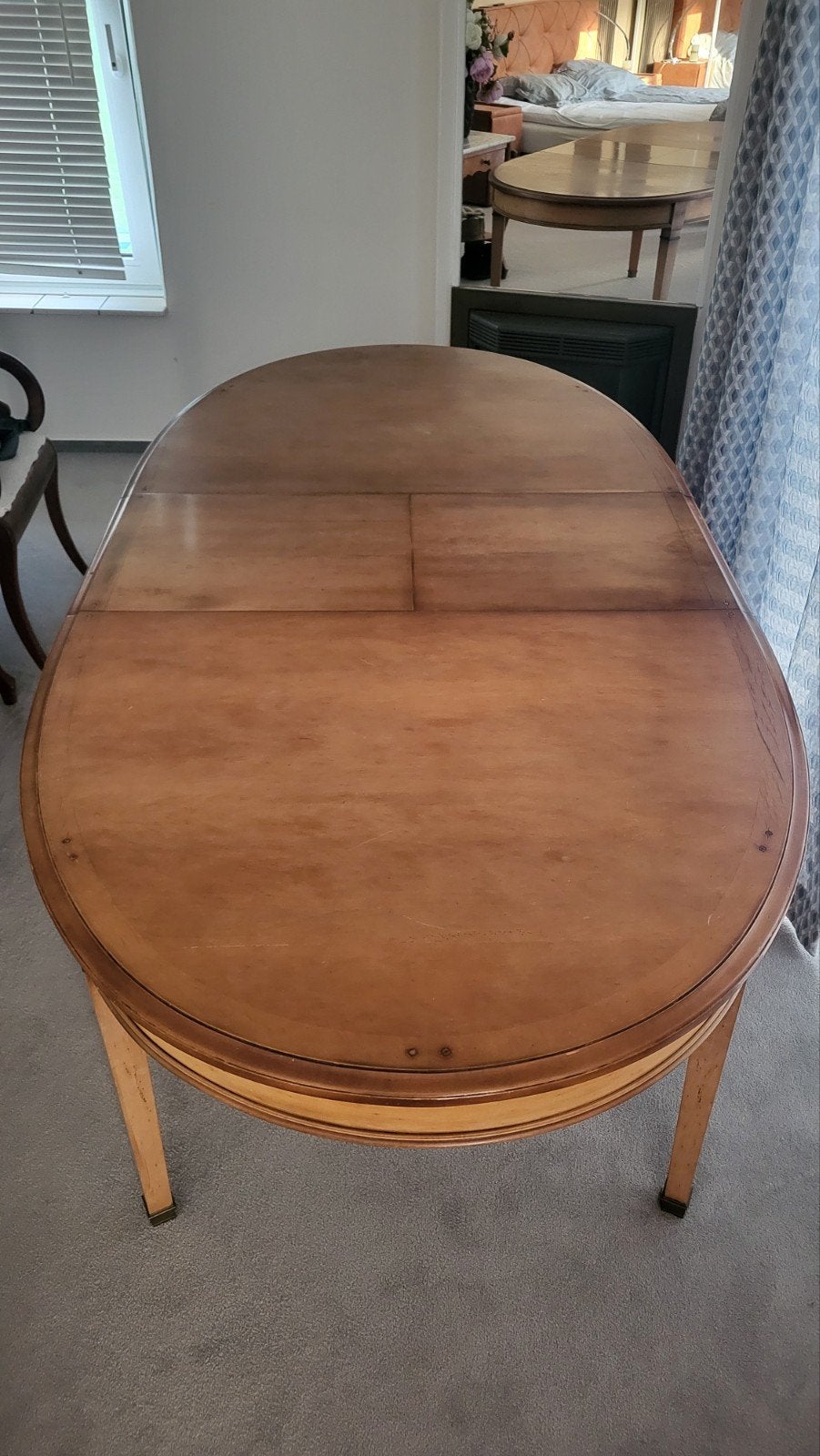 Tafel origineel Grange uittrekbaar., Ophalen, Gebruikt, Ovaal, Kersenhout