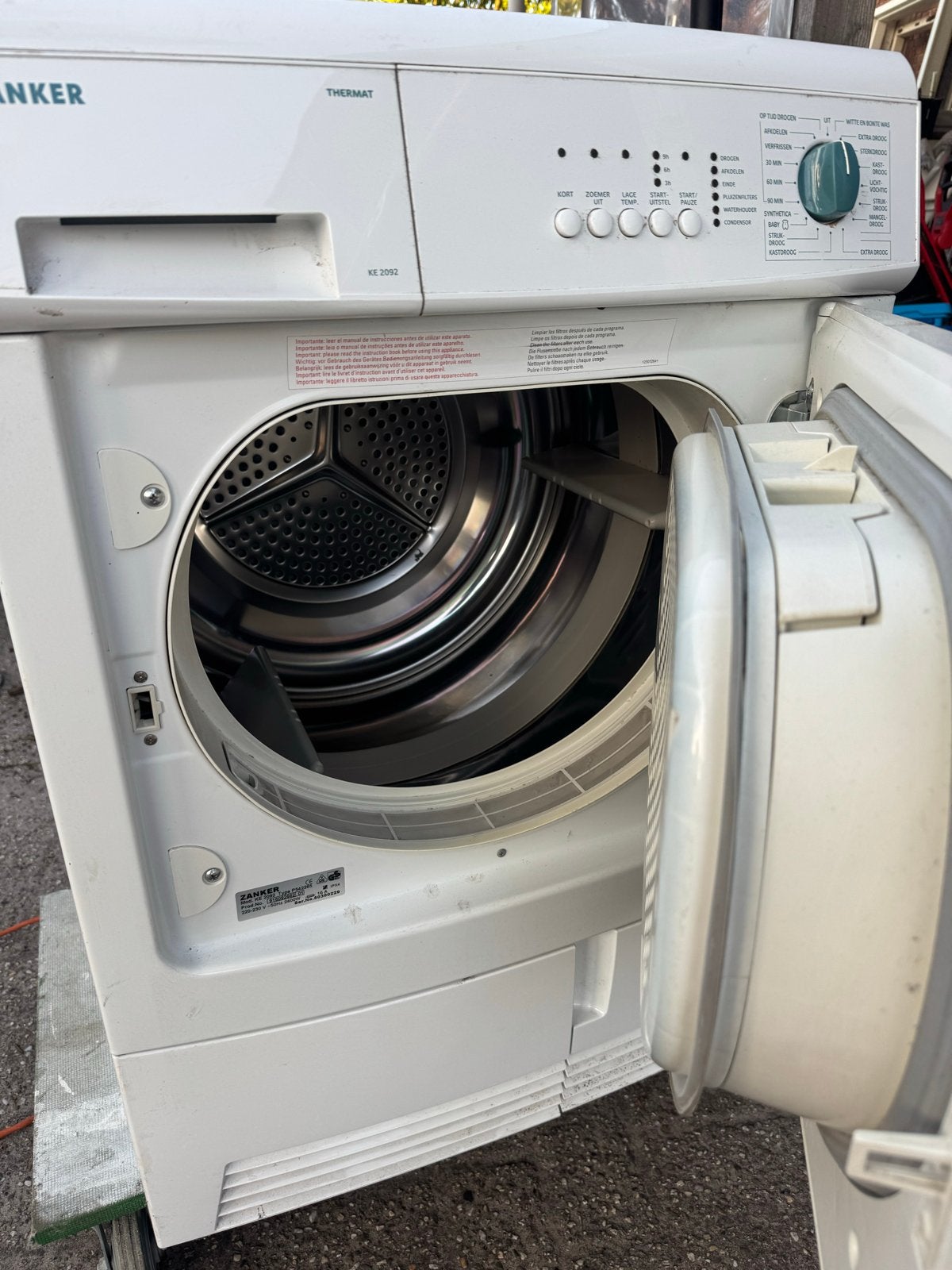 Condens Wasdroger, Witgoed en Apparatuur, Wasdrogers, Ophalen, 6 tot 8 kg, Gebruikt, Voorlader