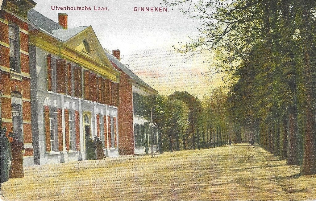 AK Ginneken, Breda - Ulvenhoutsche Laan, Ophalen of Verzenden, Voor 1920, Gelopen, Noord-Brabant
