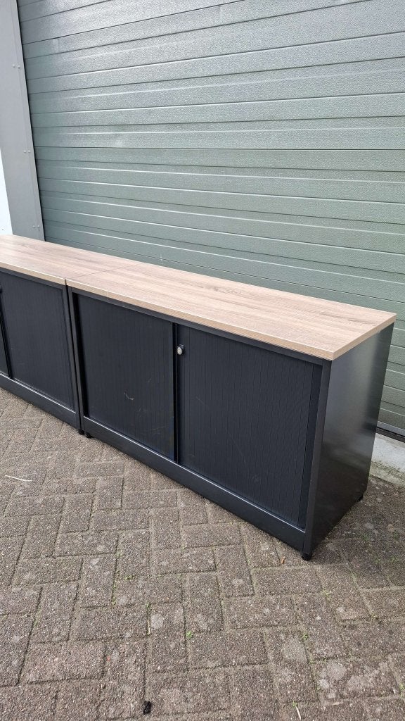 2x Ahrend roldeurkast met nieuw topblad, Gebruikt, 100 tot 150 cm, Kofferen 60, 5492 BP Sint-Oedenrode, Meerdere deuren