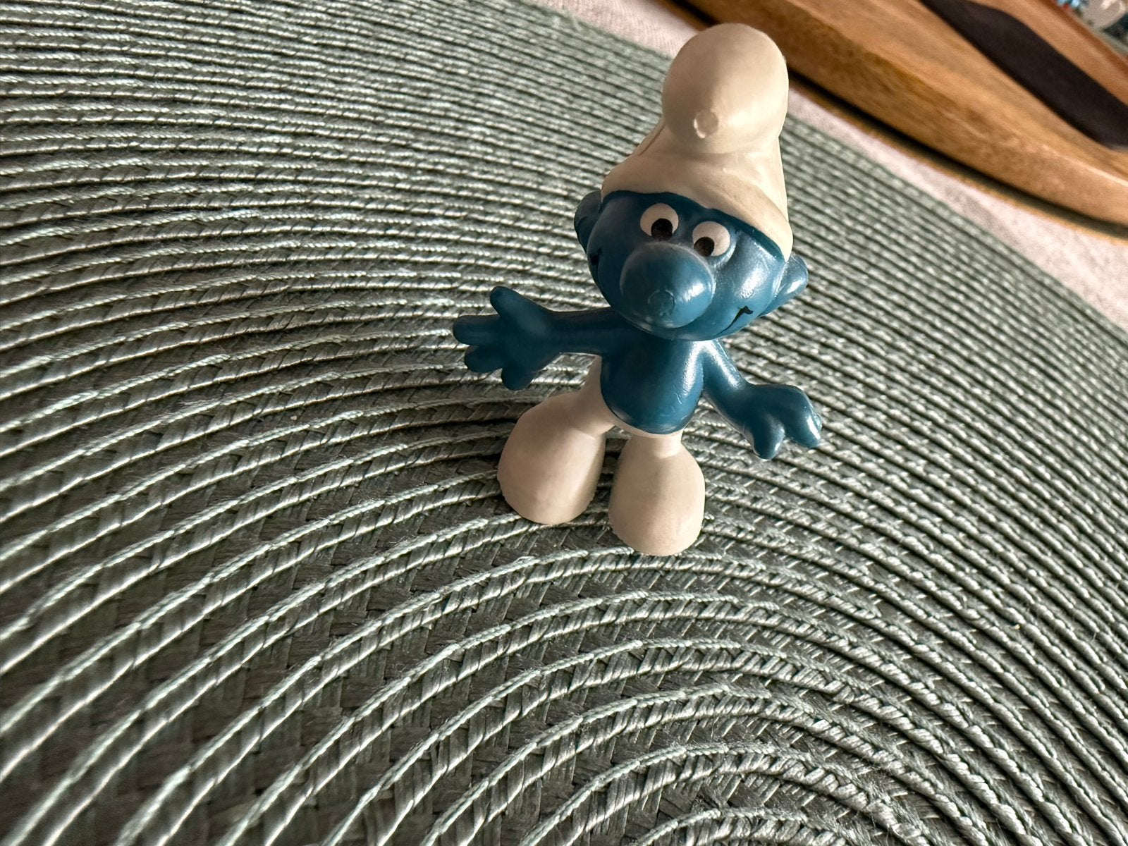 Smurf figuur - Vintage 1965 Peyo Schleich Made in Hong Kong, Ophalen of Verzenden, Gebruikt, Overige Smurfen, Poppetje, Figuurtje of Knuffel