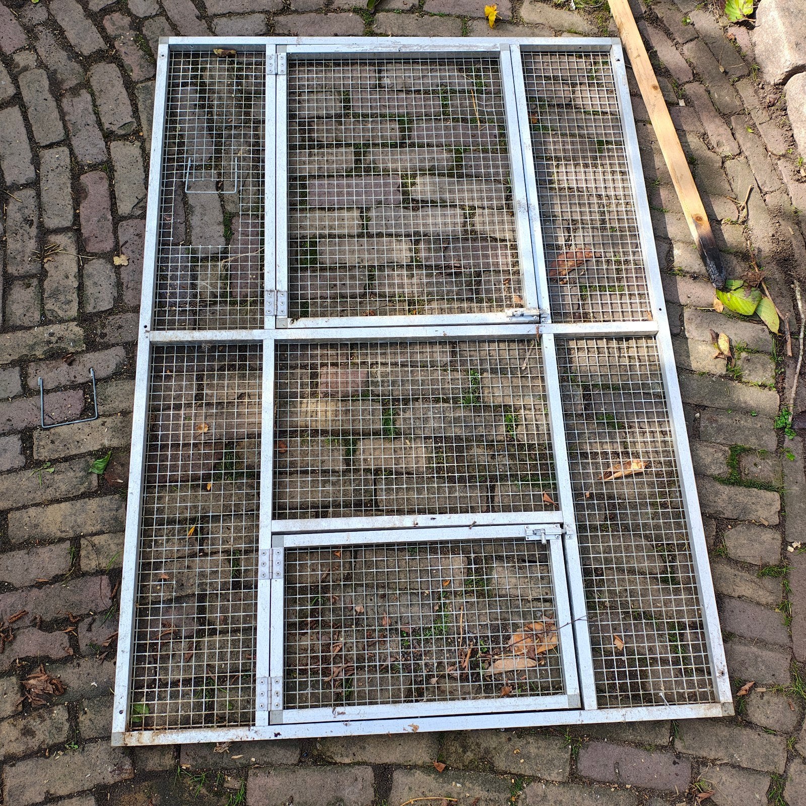 4 aluminium panelen, Ophalen, Aluminium, Volière