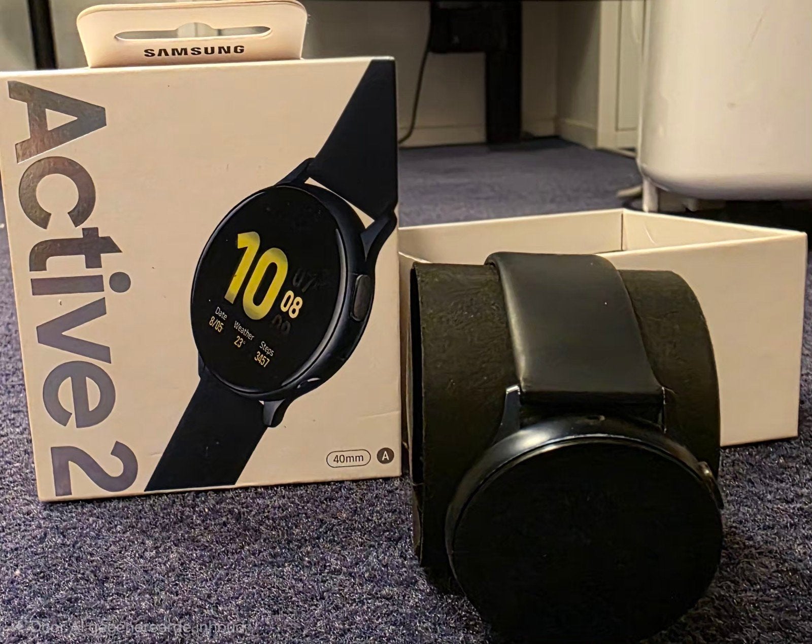 Samsung Galaxy Watch Active 2 (40mm) met extra bandje, Stappen, Zwart, Ophalen of Verzenden, Zo goed als nieuw
