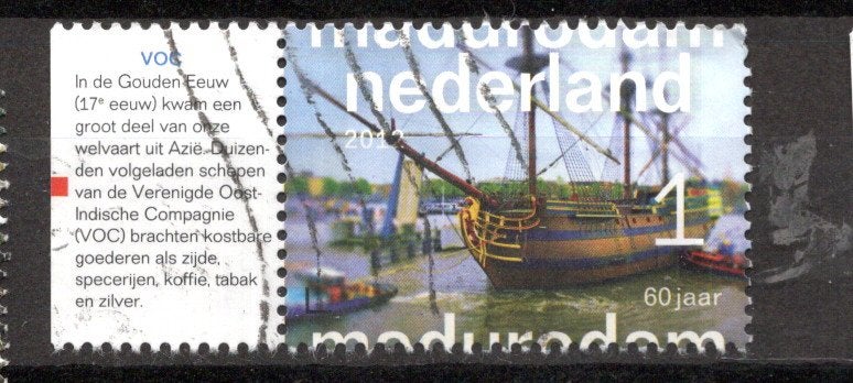 gestempelde zegel. Jaar 2012: Madurodam met tab, Ophalen of Verzenden, Na 1940, Gestempeld